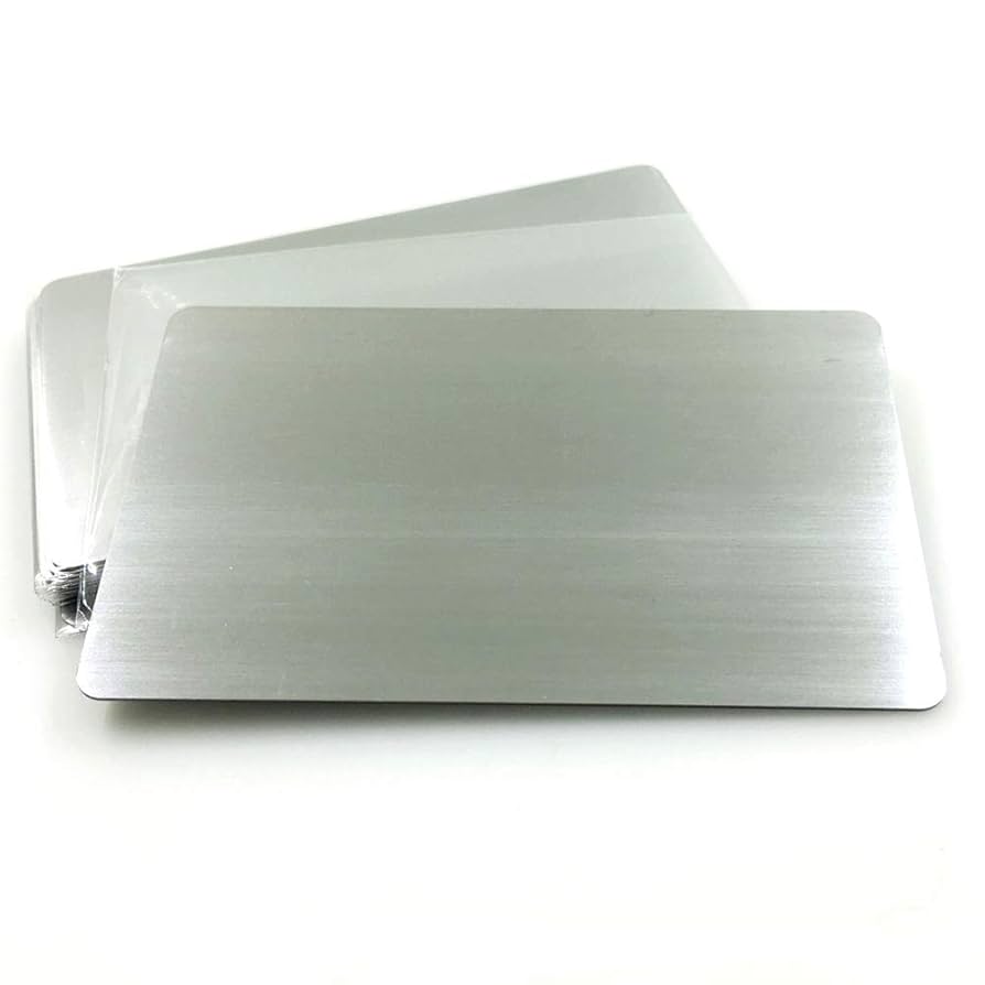 さや様 フォロー割 専用出品 Amazon | Ebamaz 304 ステンレス 名刺 86X54X0.5mm 金属の名刺
